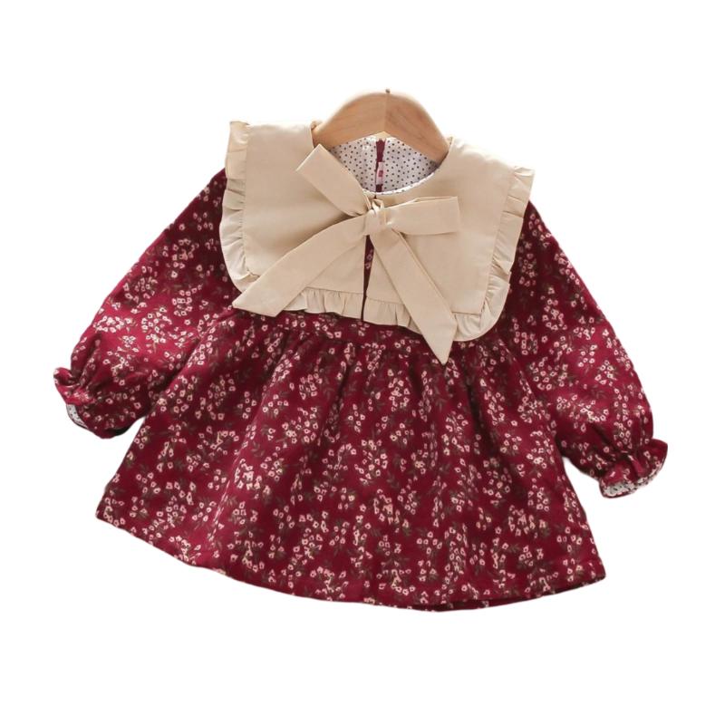 Countryside Floral Bow Dress-Cozy Stroller