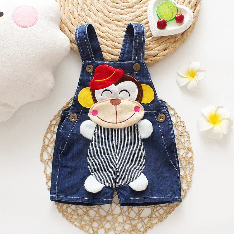 Denim Bear Overalls For Toddlers-Cozy Stroller