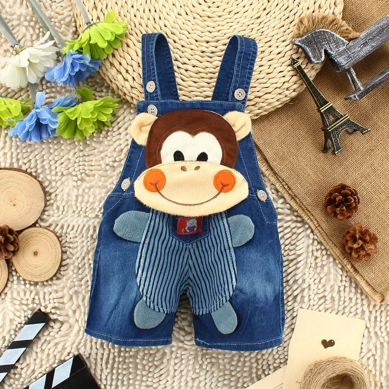 Denim Bear Overalls For Toddlers-Cozy Stroller