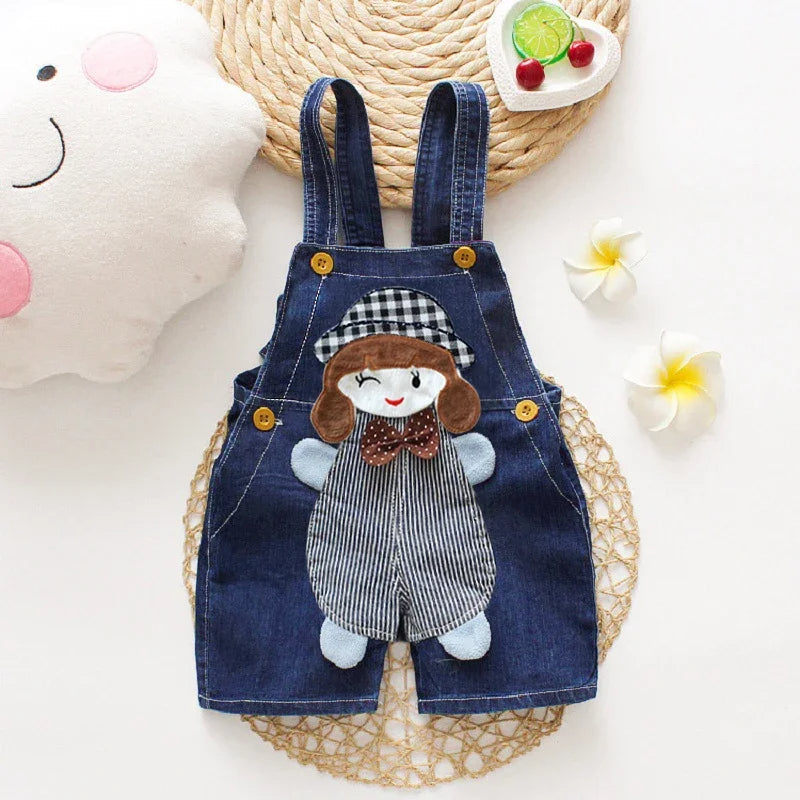 Denim Bear Overalls For Toddlers-Cozy Stroller