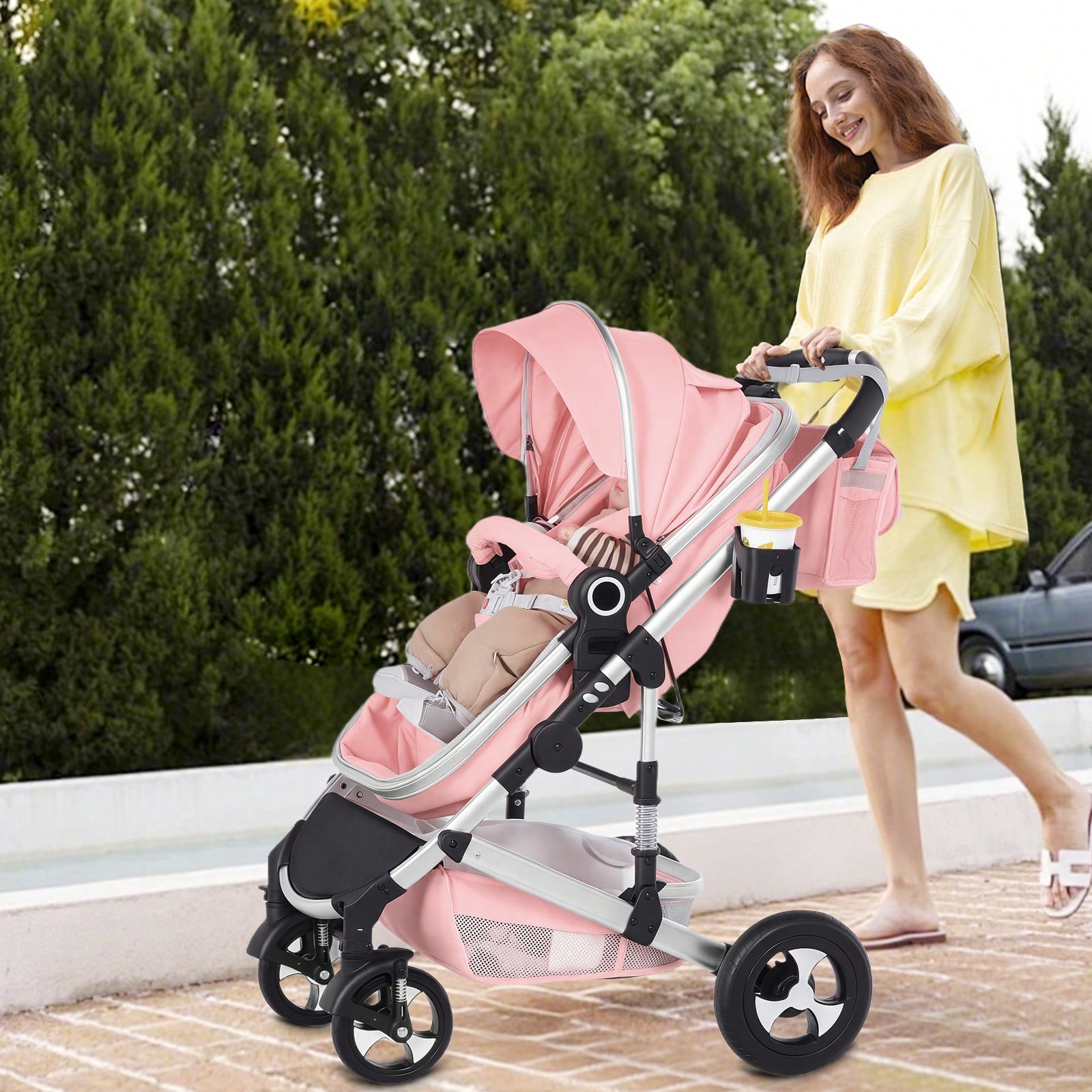 Todefull Dual Mode Reversible Bassinet Stroller