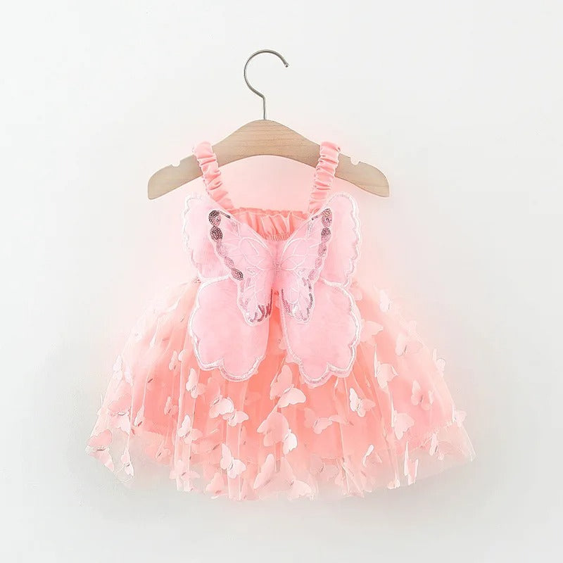 Enchanted Butterfly Princess Party Dress-Cozy Stroller
