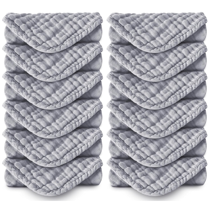 Muslin Burp Cloths Extra Soft And Absorbent Baby Washcloths