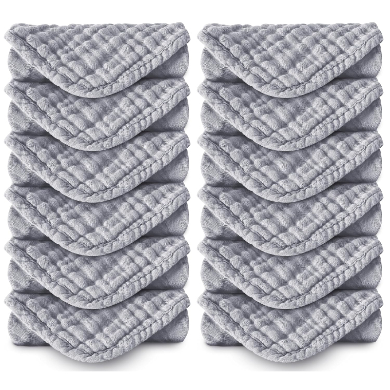 Muslin Burp Cloths Extra Soft And Absorbent Baby Washcloths
