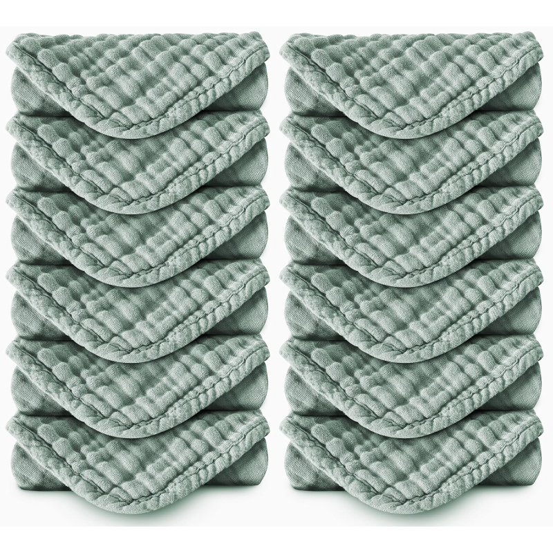 Muslin Burp Cloths Extra Soft And Absorbent Baby Washcloths