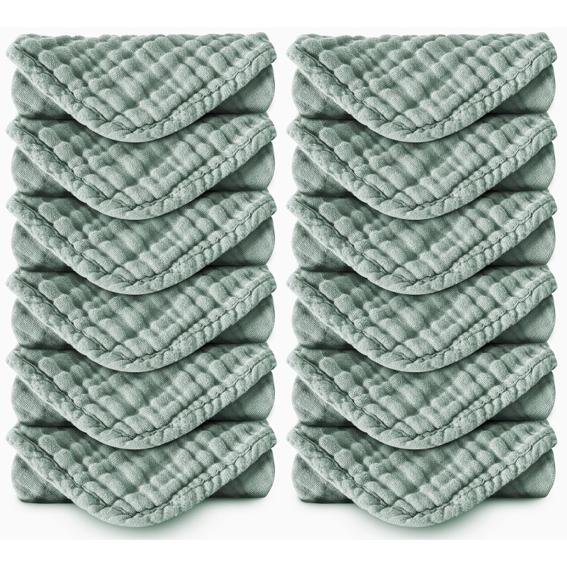 Muslin Burp Cloths Extra Soft And Absorbent Baby Washcloths