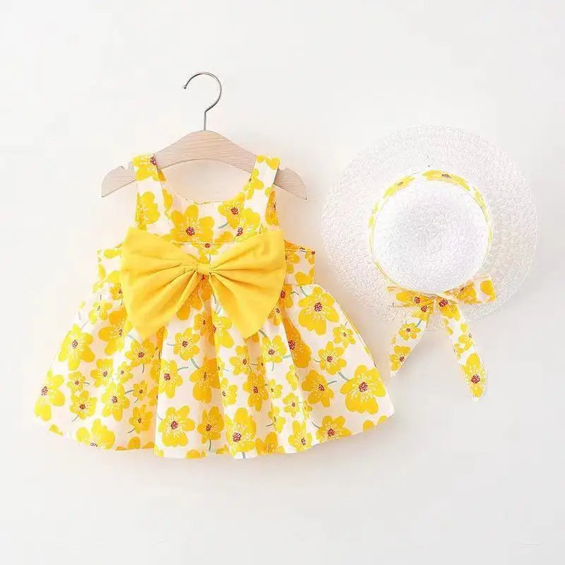 Floral Bow Beach Dress-Cozy Stroller