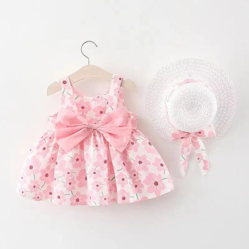Floral Bow Beach Dress-Cozy Stroller