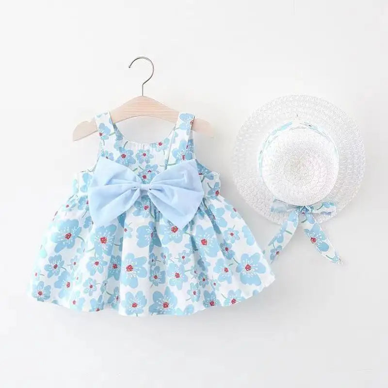 Floral Bow Beach Dress-Cozy Stroller
