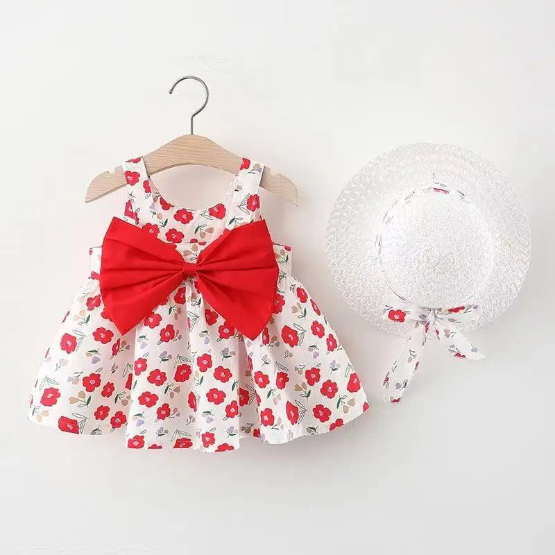 Floral Bow Beach Dress-Cozy Stroller