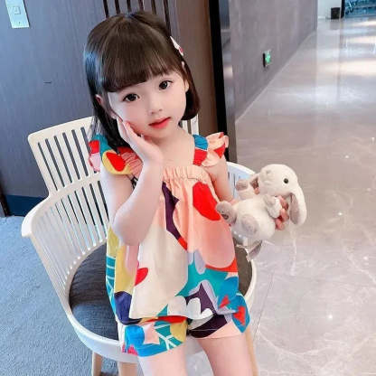 Floral Vest And Casual Pants Set-Cozy Stroller