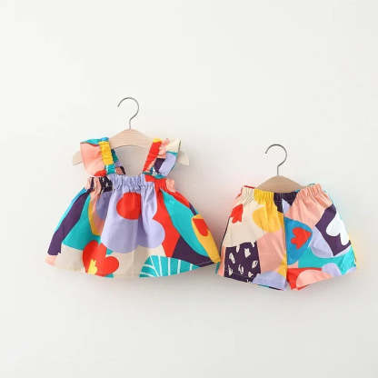 Floral Vest And Casual Pants Set-Cozy Stroller
