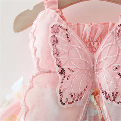 Fluttery Winged Fairy Princess Dress-Cozy Stroller