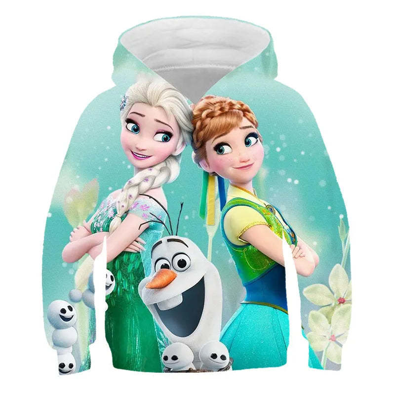 Frozen Anna And Elsa Autumn Hoodie-Cozy Stroller