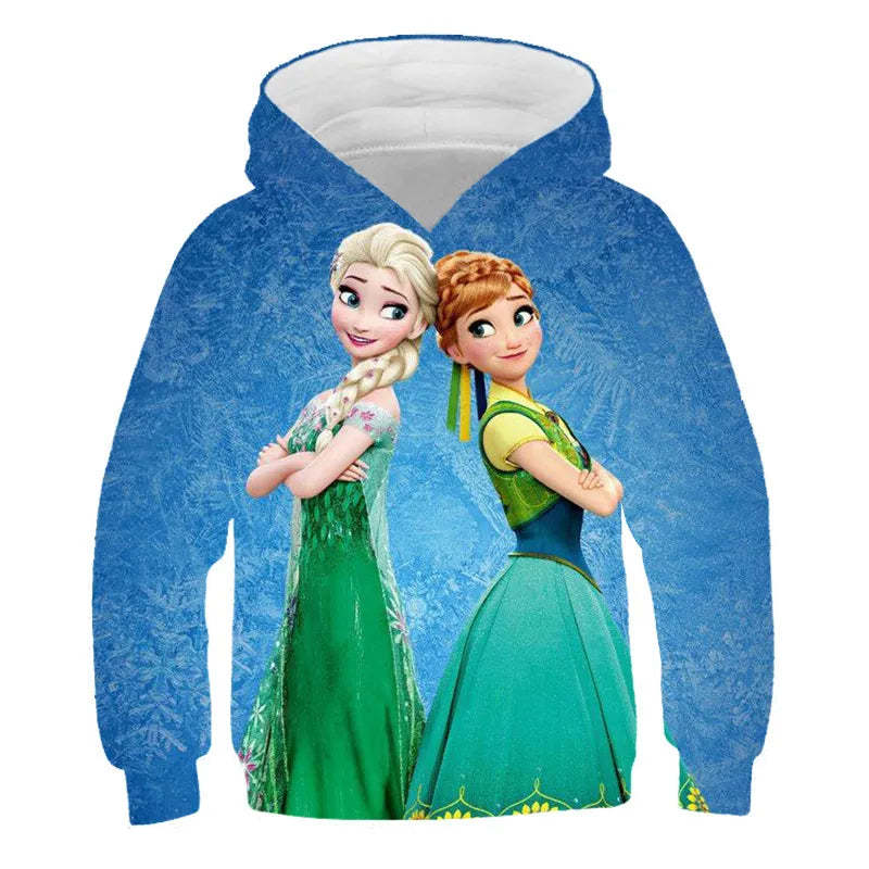 Frozen Anna And Elsa Autumn Hoodie-Cozy Stroller