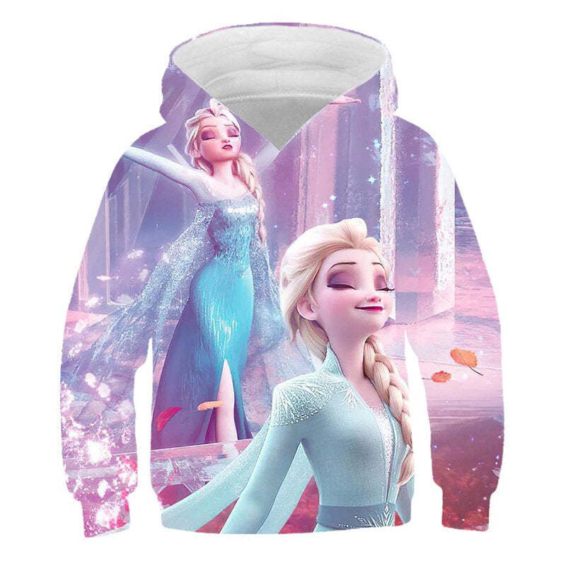 Frozen Anna And Elsa Autumn Hoodie-Cozy Stroller