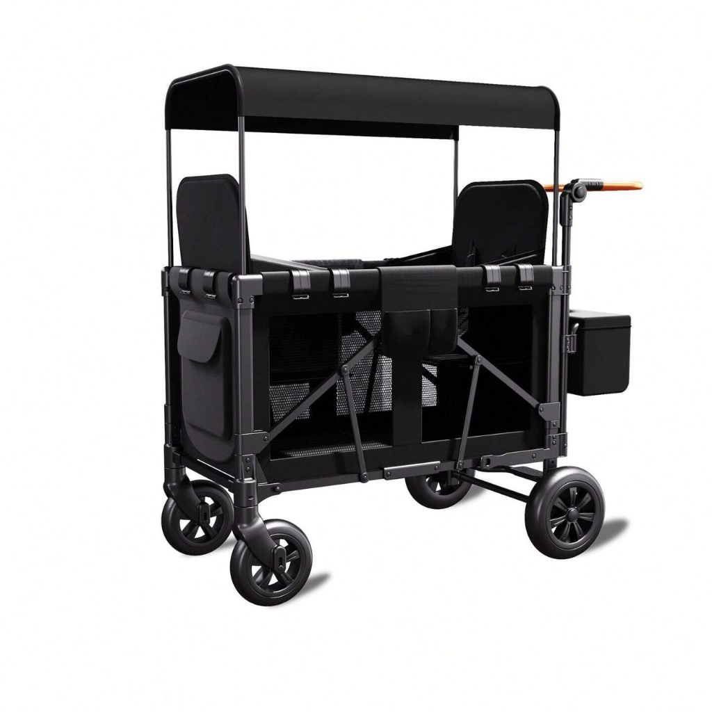 Dual Carriage Folding Wagon Stroller