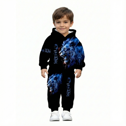 Sweatshirt Set For Baby Boys And Girls With Lion King Print