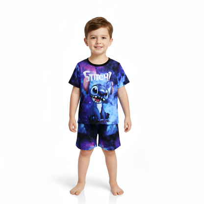 Galaxy Alien Character Kids Pajama Set