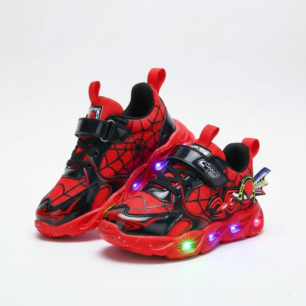 Spiderman Led Sneakers Shoes