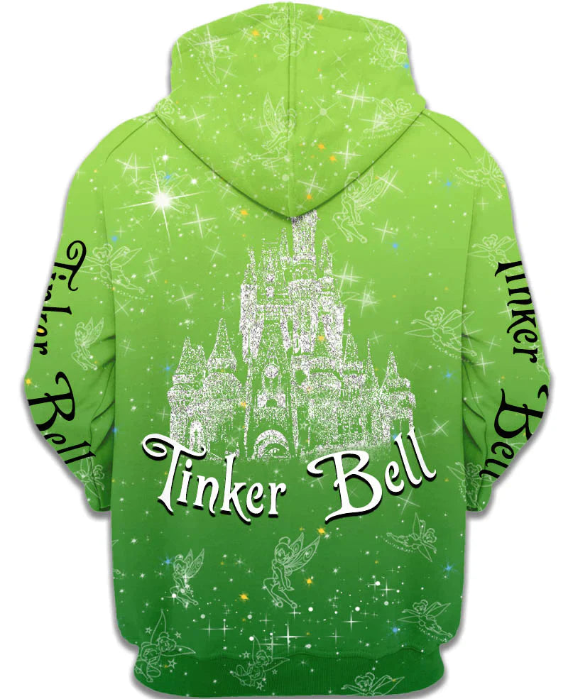 Children Green Tinker Bell Zip Up Hoodie-Cozy Stroller