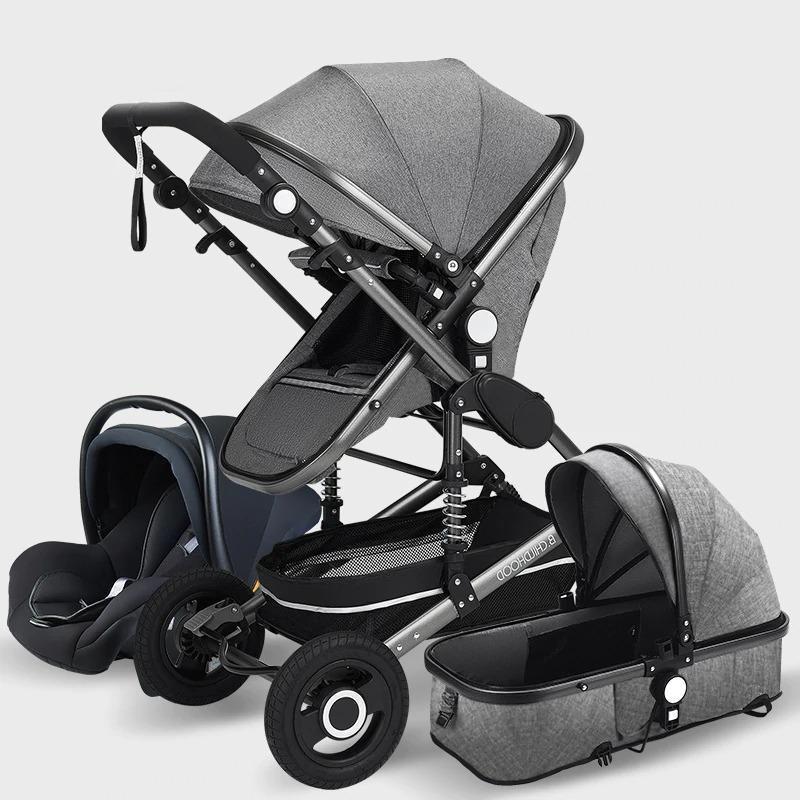 3-in-1 Comfy Baby Stroller & Travel System-Cozy Stroller
