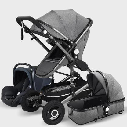 3-in-1 Comfy Baby Stroller & Travel System-Cozy Stroller