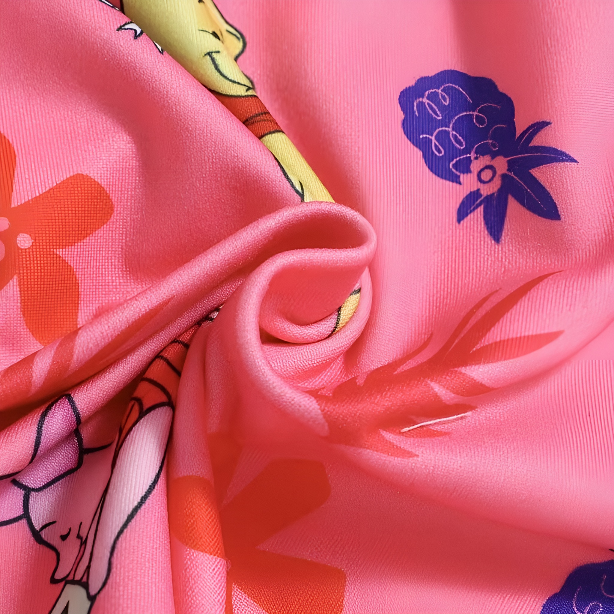 Honey Bear Character Print Pajama Set