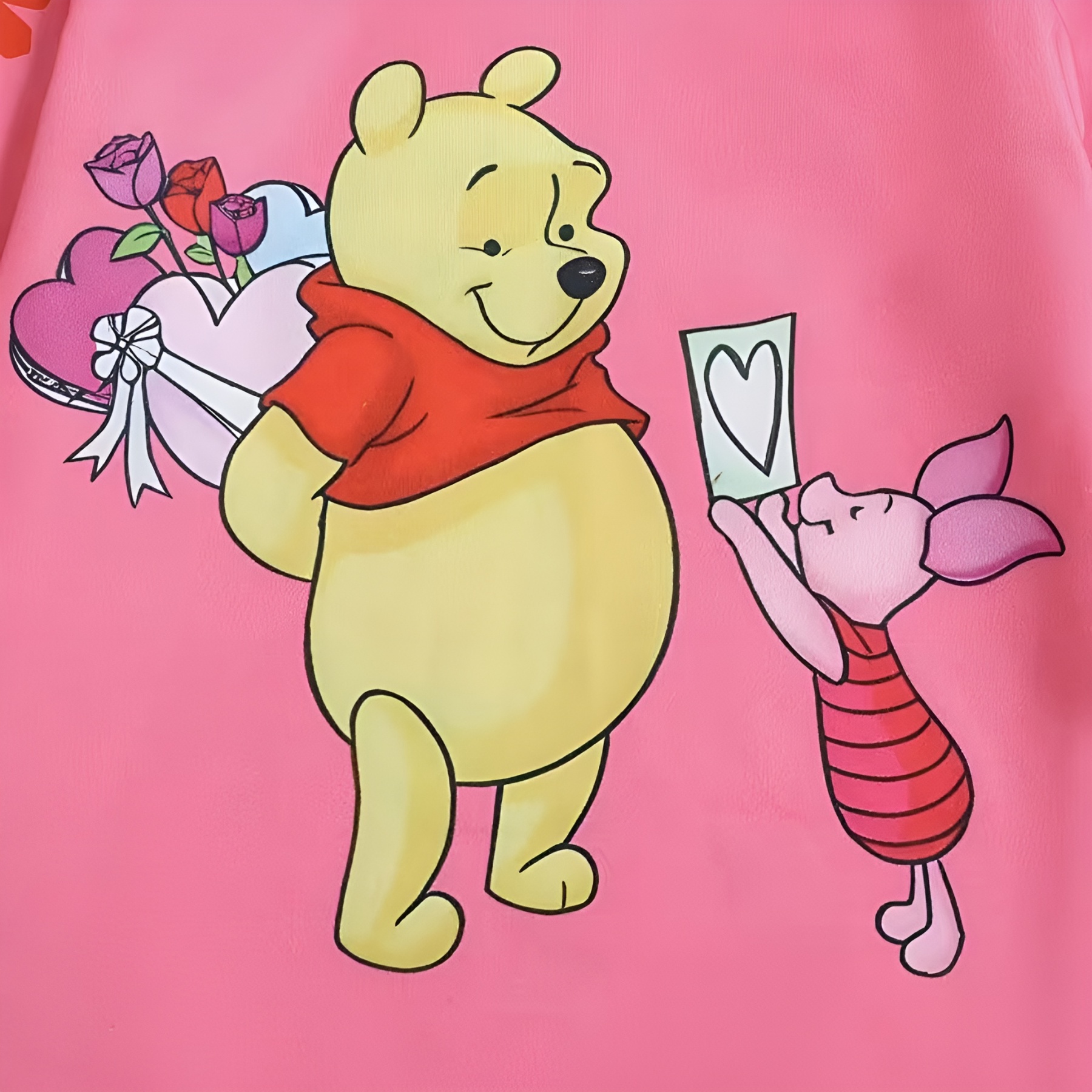 Honey Bear Character Print Pajama Set