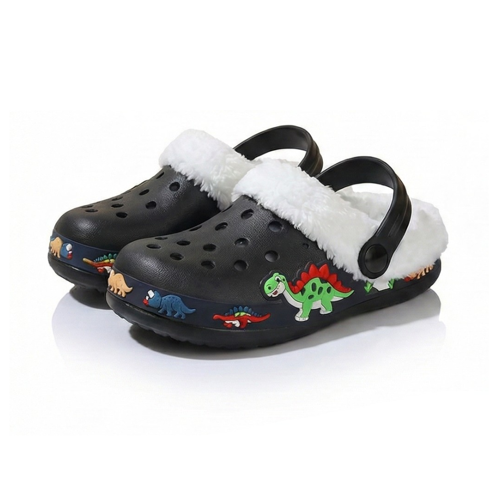 Kids Comfort Lined Adjustable Strap Clogs