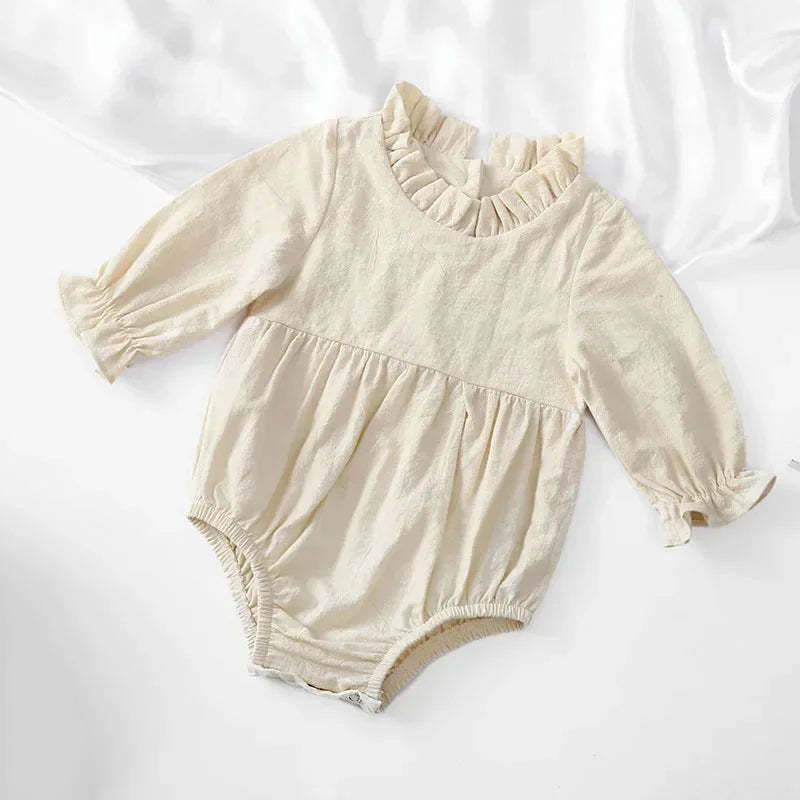 Long Sleeve Ruffles Romper-Cozy Stroller