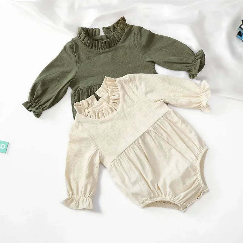Long Sleeve Ruffles Romper-Cozy Stroller