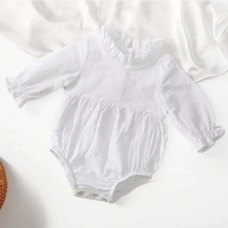 Long Sleeve Ruffles Romper-Cozy Stroller
