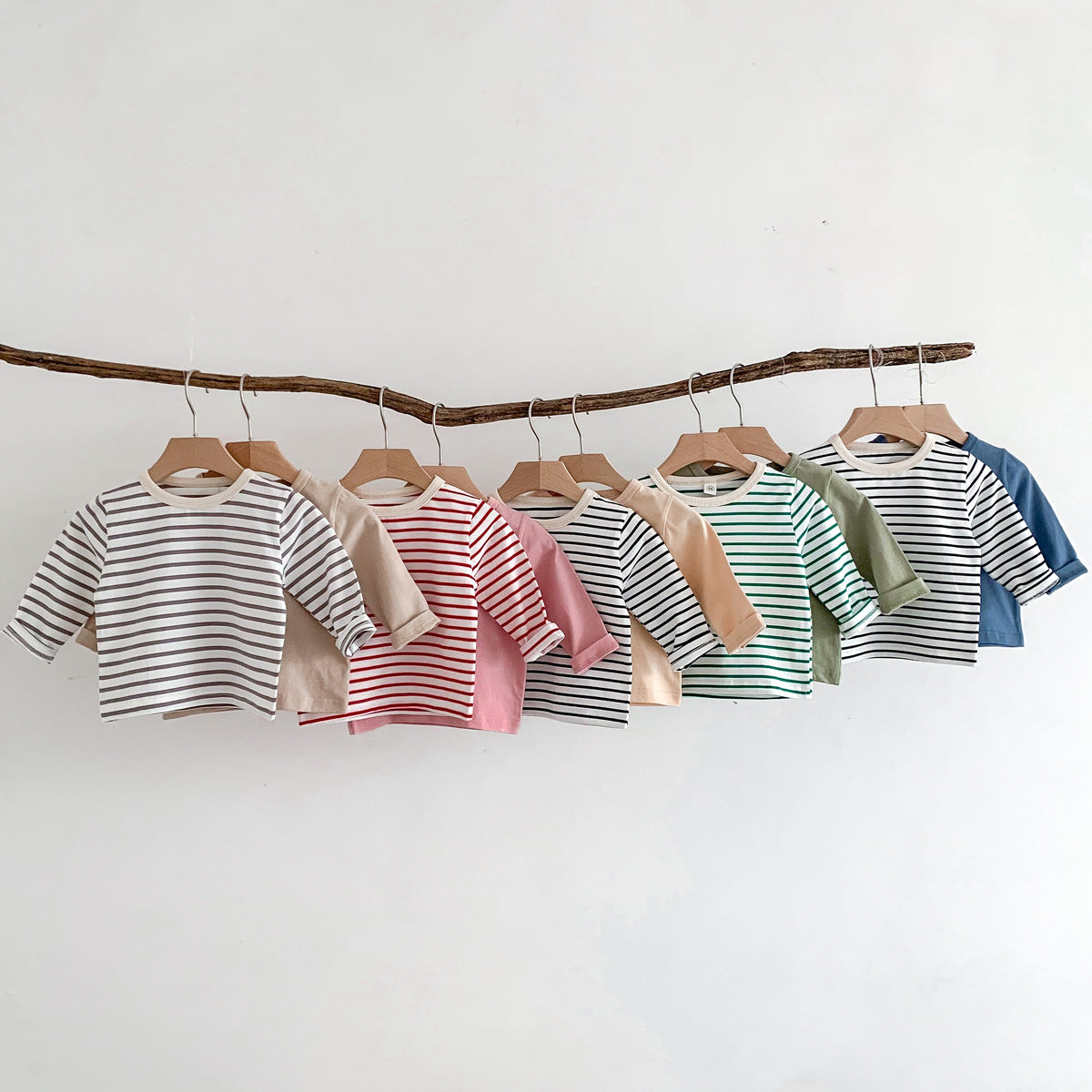 Stripes Patterned Long Sleeve Shirts-Cozy Stroller