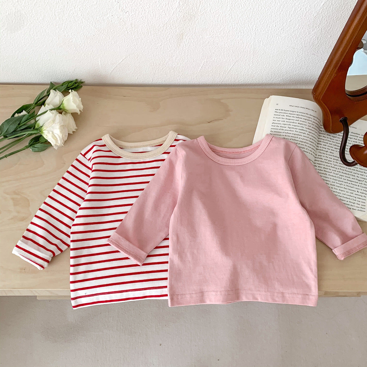Stripes Patterned Long Sleeve Shirts-Cozy Stroller