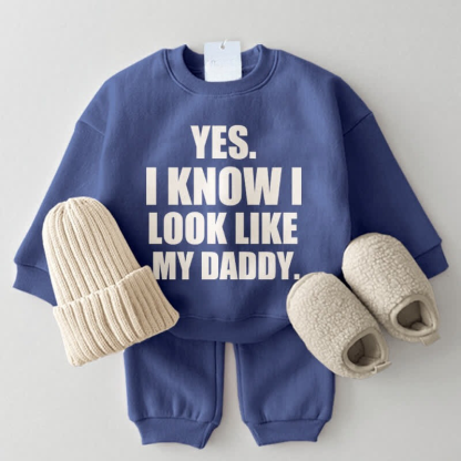 Look Like My Daddy Printed Sweatshirt-Cozy Stroller