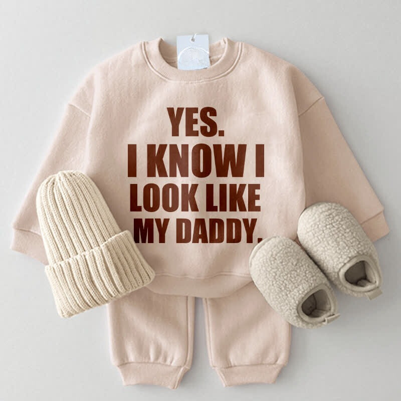 Look Like My Daddy Printed Sweatshirt-Cozy Stroller