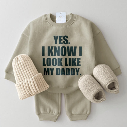Look Like My Daddy Printed Sweatshirt-Cozy Stroller