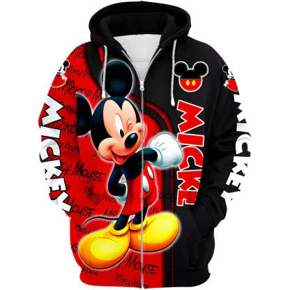 Animated Character Zip Up Hoodie For Kids-Cozy Stroller