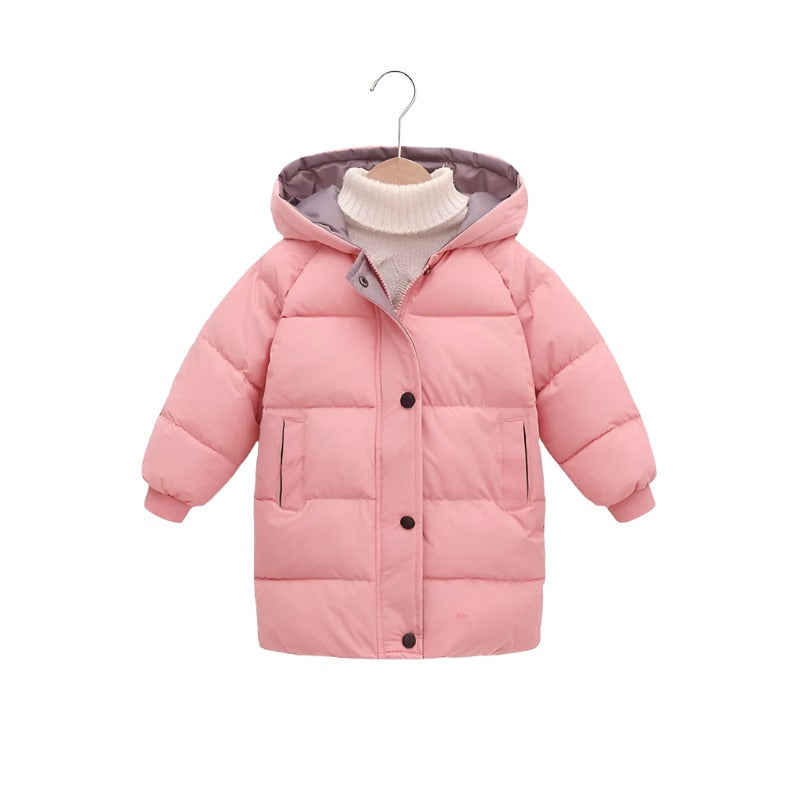Outerwear Blush Hooded Puffer Jacket-Cozy Stroller