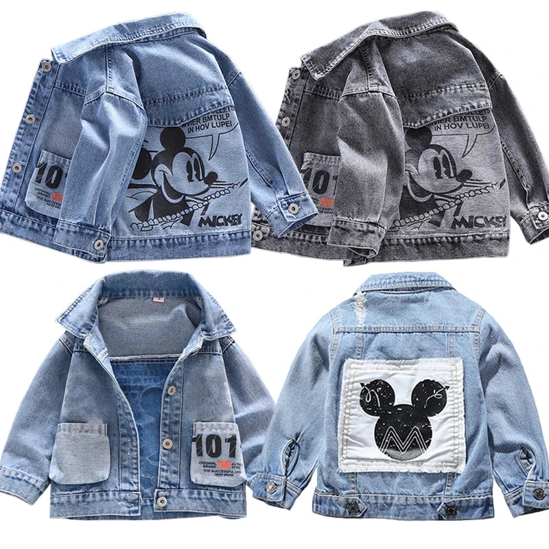 Outerwear Cartoon Jean Jackets-Cozy Stroller