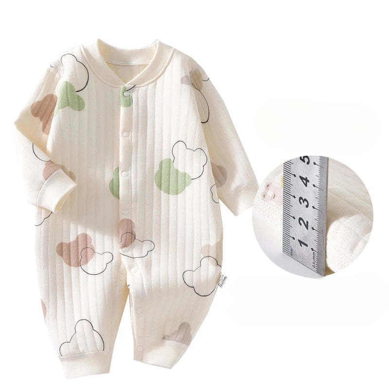 Printed Long Sleeves Jumpsuit-Cozy Stroller