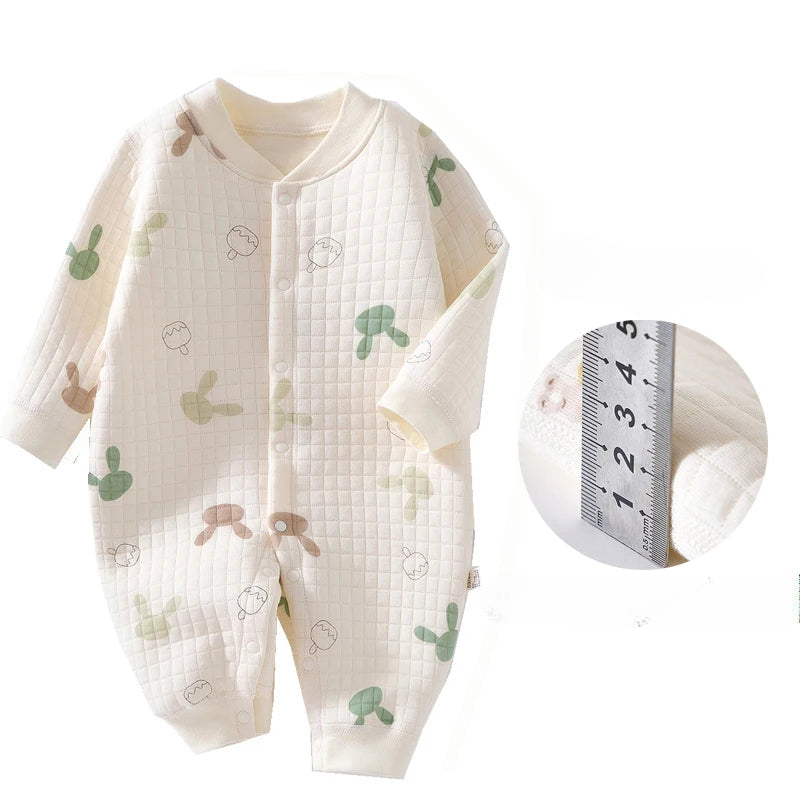 Printed Long Sleeves Jumpsuit-Cozy Stroller