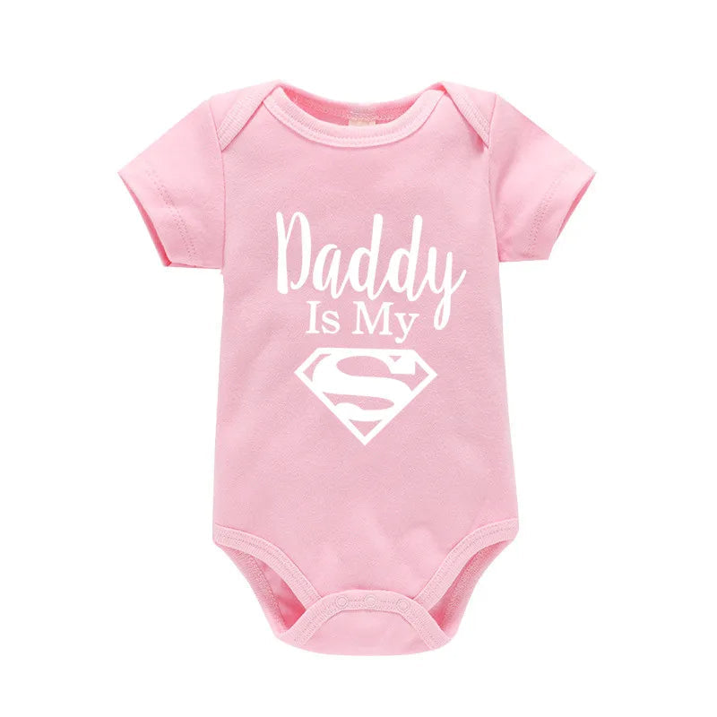 Daddys Little Hero Romper For Newborns-Cozy Stroller