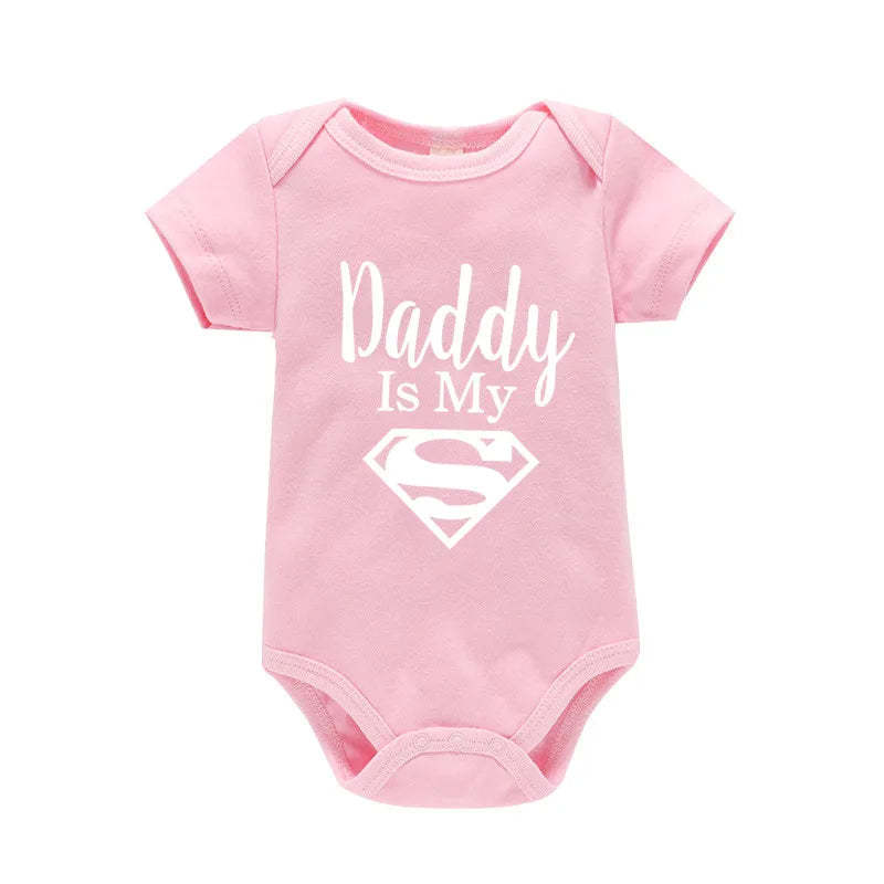 Daddys Little Hero Romper For Newborns-Cozy Stroller