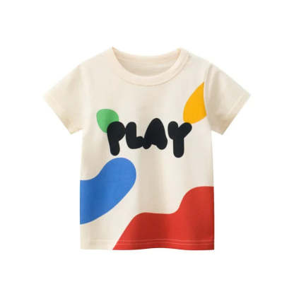 Printed Short Sleeve T Shirt-Cozy Stroller