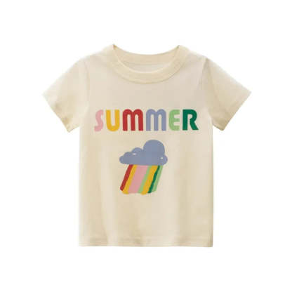 Printed Short Sleeve T Shirt-Cozy Stroller