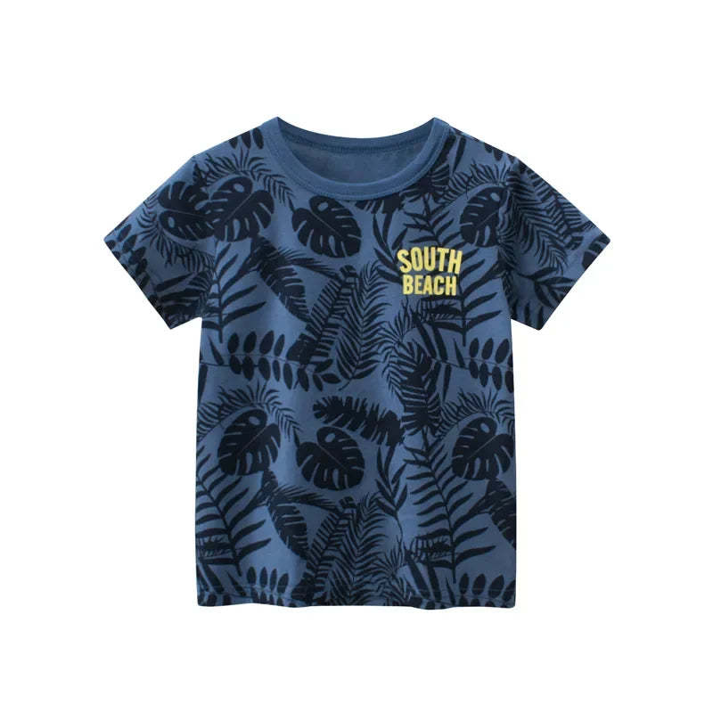 Printed Short Sleeve T Shirt-Cozy Stroller
