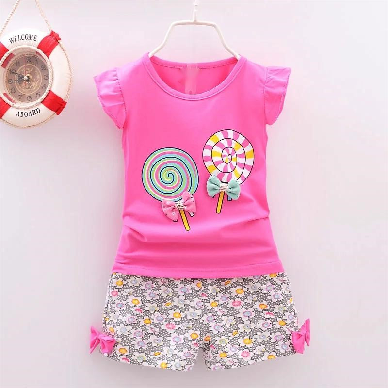 Printed Summer Clothes Sets-Cozy Stroller