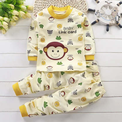 Animal Printed Top And Pant Set-Cozy Stroller